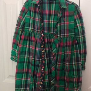 Girls Plaid Dress
